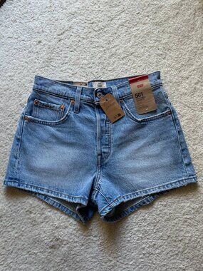 NWT Levi's 501 High Rise Stretch Shorts Size 26
